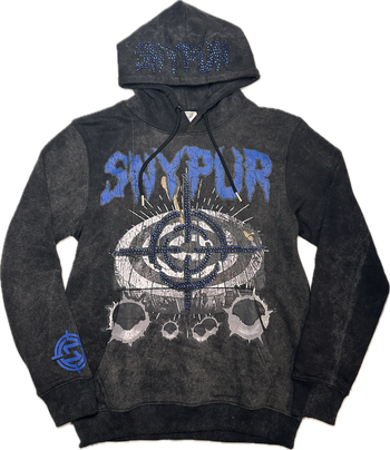 Rhinestone Snypur Tracksuit Black/Blue